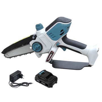 Cordless 6 Inch Chainsaw AOSHENG with 2.0Ah Battery and Charger