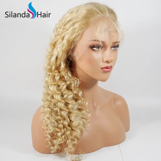 Silanda Hair #613 Deep Curly  Brazilian Remy Full Lace Human Hair Wigs