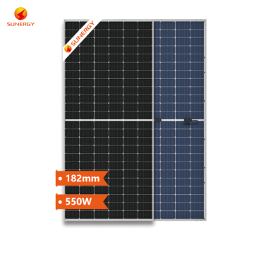 Sunergy TOPCon 540-560W Bifacial Double Glass Half Cell PV Module for Home Wholesale