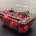 Cherry PET Plastic Tray With Lid