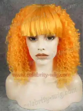 Orange Bounce Curl Synthetic Lace Front Wig