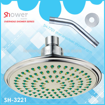 Leelongs 6inch Round Plastic Bathroom Rainfall Shower