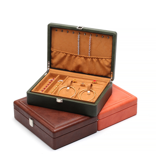 Custom Double-Layer Flip Jewelry Organizer Storage Box