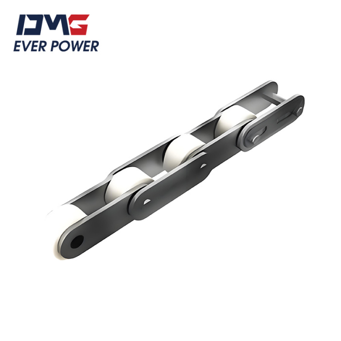 Rollenkette mit Plastikbefestigungen