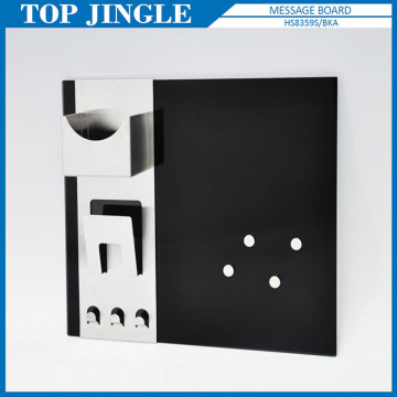Stainless steel glass memo decorative wall board