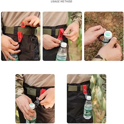 Portable Water Bottle Holder Mineral Water Bottle Clip