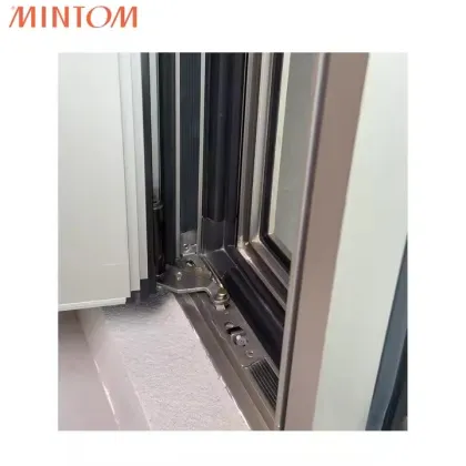 Large View Floor-to-Ceiling Double Tempered Glass Micro-ventilated Fixed Aluminum Corner Windows