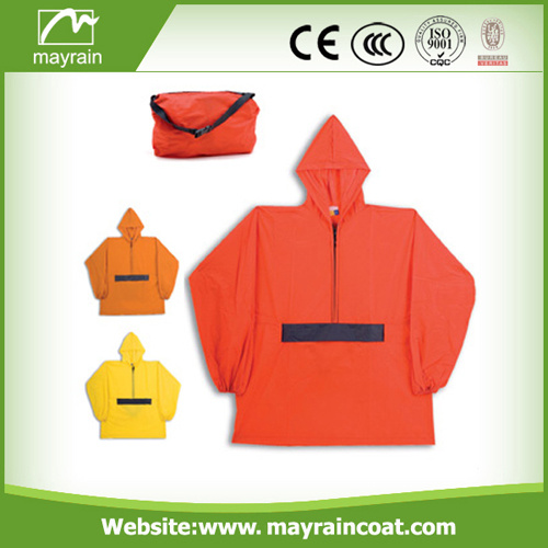 Foldable Cheap Polyester Rain Outdoor Jacket