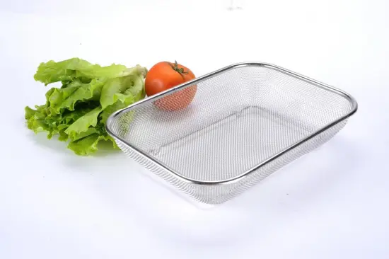 Stainless Steel Rectangle Strainer Colander