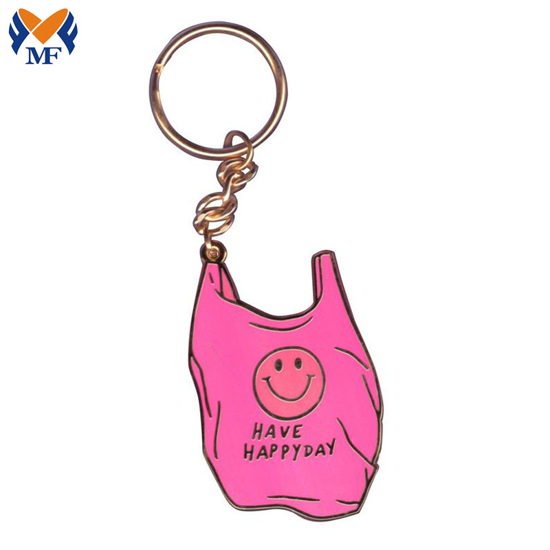 Happy Trash Keychain