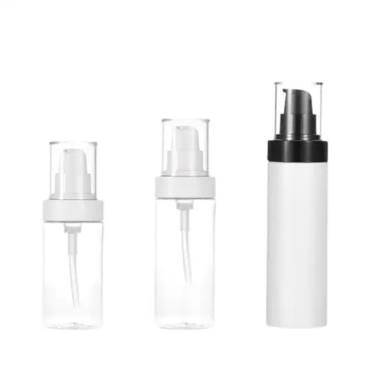 Round Transparent White Pet Fine Mist Spray Bottle