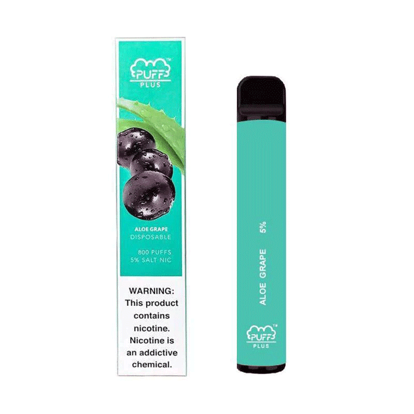 Puff mais 800 Puffs com sabor de uva de aloe