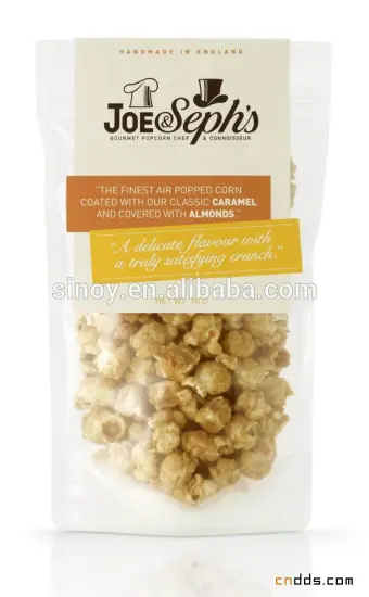 wide-used stand-up laminated popcorn packaging bag