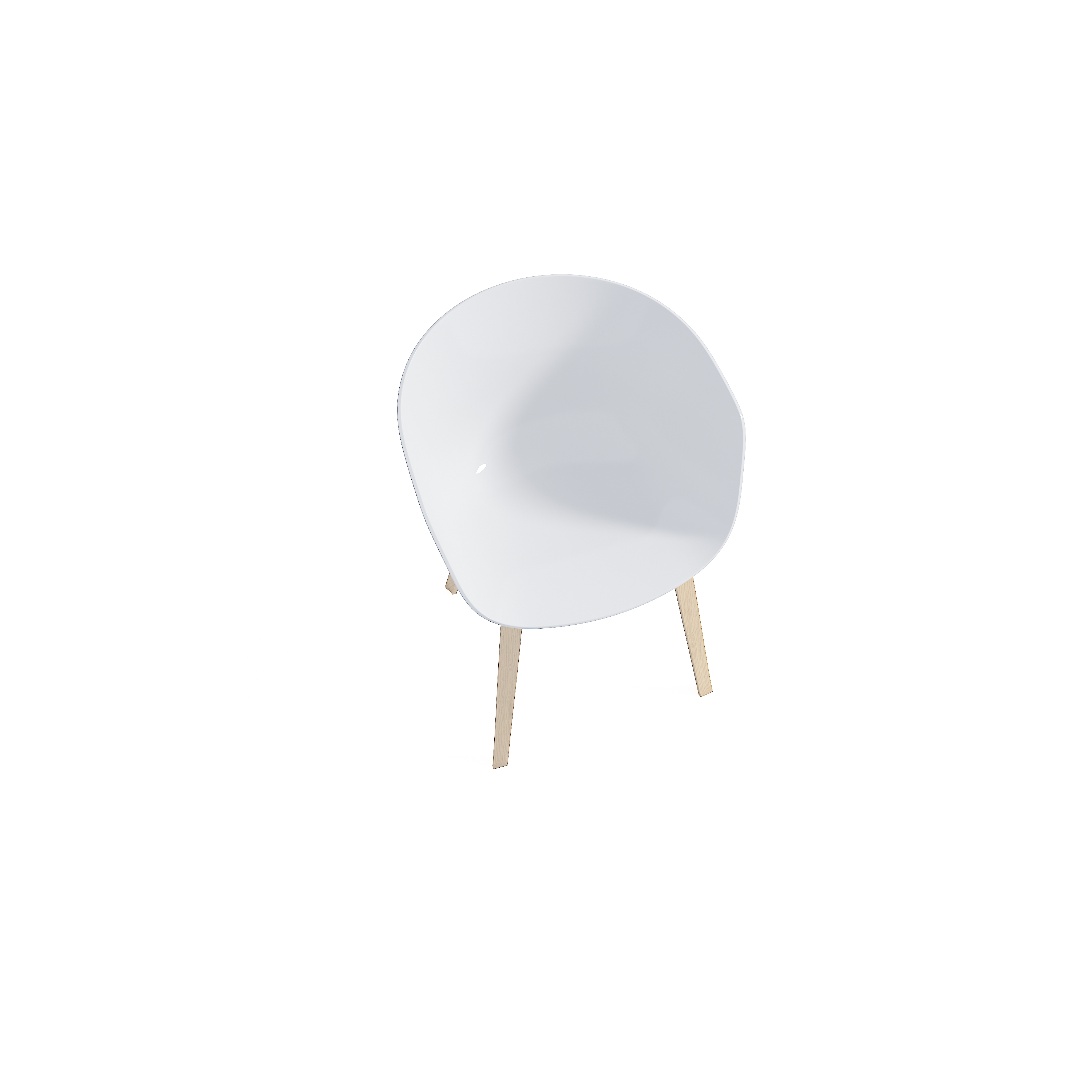 White Plastic Dining Chairs