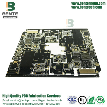 10 lager HDI-PCB med svart bläck