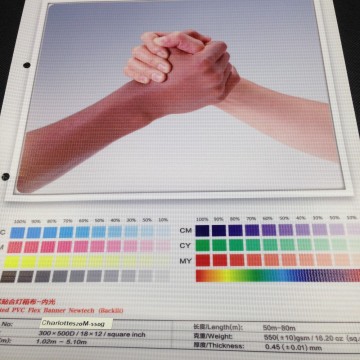 China Factory hot lamination backlit material pvc flex banner