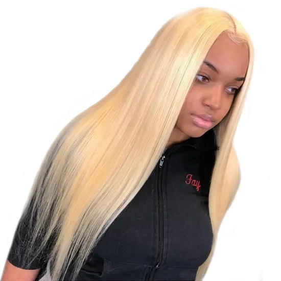 Cheap 613 blonde wigs for black women,100% natural Brazilian human hair wig,cheap 613 blonde lace front wigs with baby Hair