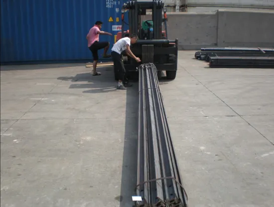 QU80 Steel Rail Crane Rail with Standard Document 71Mnk 45Mnk Crane Rails