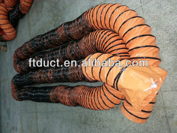 PVC flexible duct hose with rubber