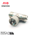 T-Shape Male to Female UHF Coaxial Adapter Connector
