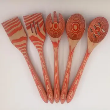 Pakkawood kitchen utensil set