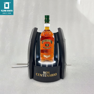 Benutzerdefinierte 360 ​​-Grad -rotierende Basis für Spezialform Whiskyflaschen