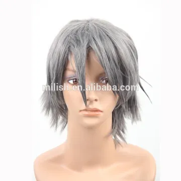 MCW-0183 cut party I cheap high quality synthetic black cosplay wigs/ anime wig