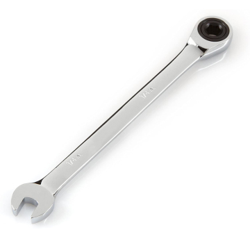 6 Point 1/4 Inch 72-tooth Chrome Vanadium Steel Ratcheting Combination Wrench