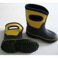 Neoprene knee high heel boots for kids