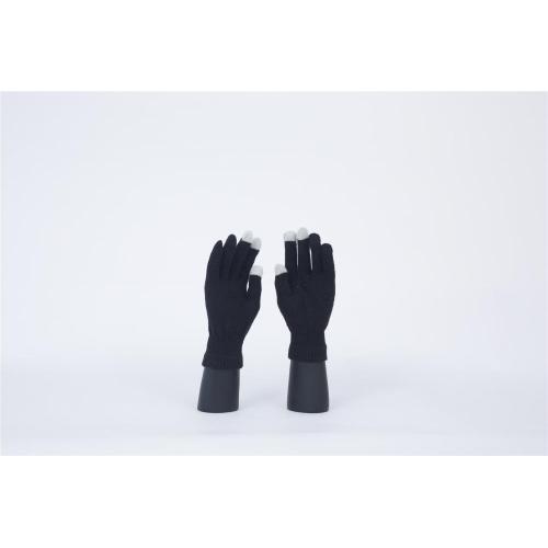 Black and white nylon breathable gloves