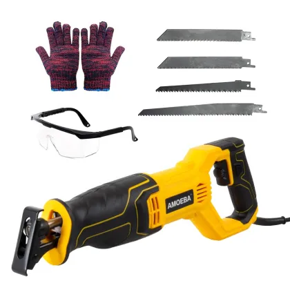 Multi-Functional Corded Reciprocating Saw with Lock-On Button