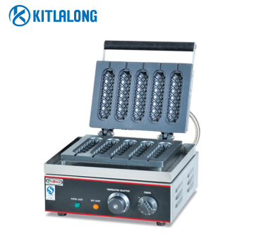 Commercial Six Parts Crisp Maker: Kitlalong Hot Dog Waffle Stick Machine