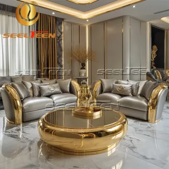 Nordic High-End Black Leather Sofa