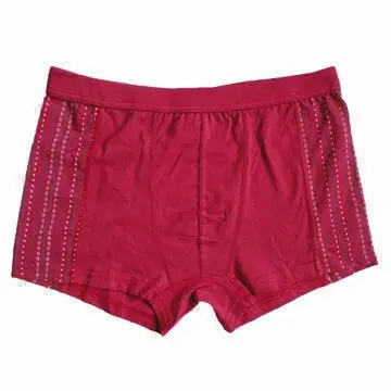Men's Boxer Briefs with Black Elastin, Different Colors Available as Per Customers' Requirement