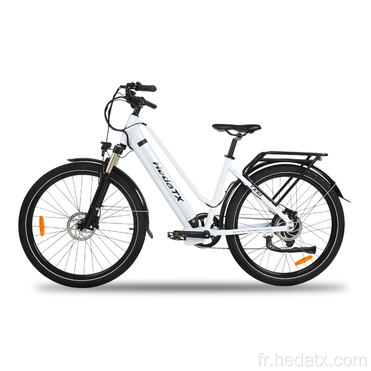 Vélo urbain électrique confortable