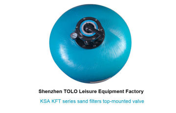 Top Mounted Valve Swimming Pools Sand Filters 21" For Water Treatment