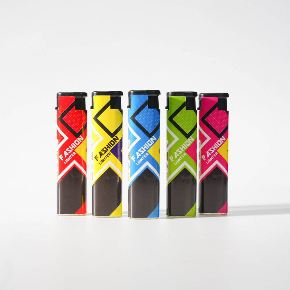 Windproof Flame Piezo Cool Lighter with Wrapper