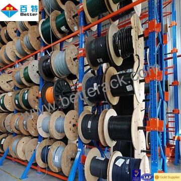 supply cable reel storage rack
