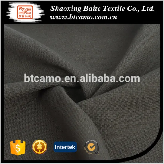 65 polyester 35 cotton Black woven fabric for workwear