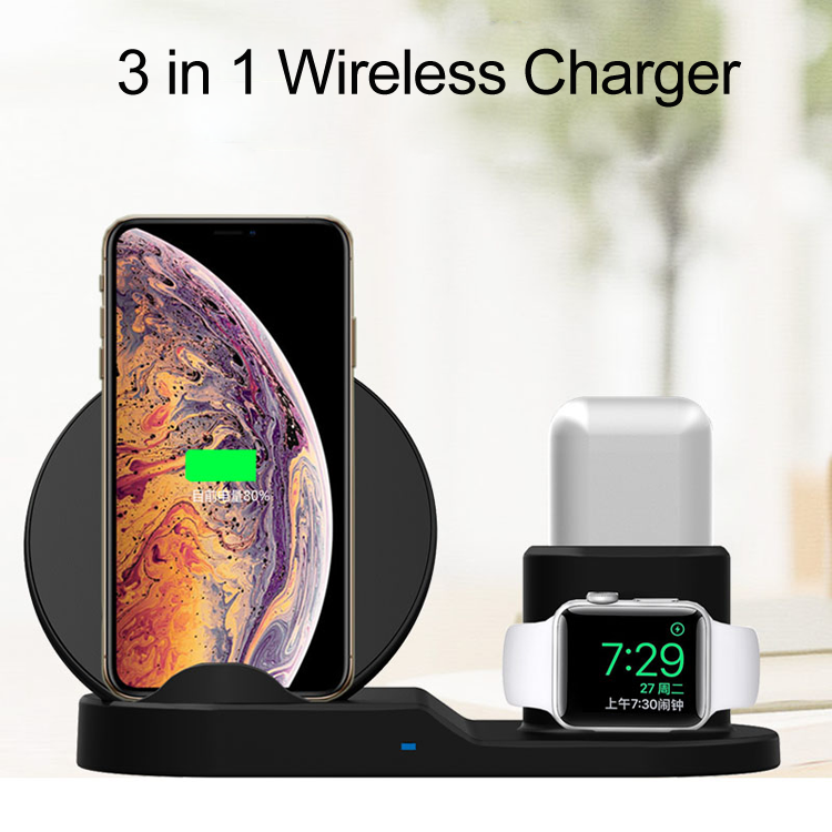 Caricabatterie wireless 3 in 1 per telefono / Airpods / Iwatch