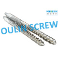 Cincinnati Cmt80 Twin Conical Screw Barrel for PVC Extrusion, Cmt80/174 Screw and Cylinder