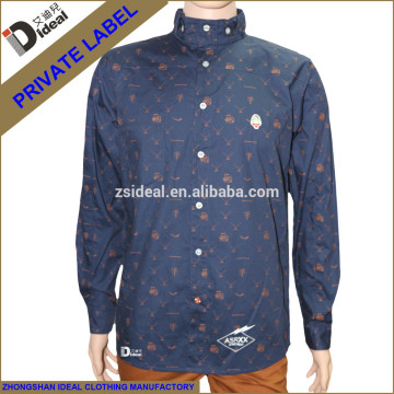 Long sleeve cotton mens shirts