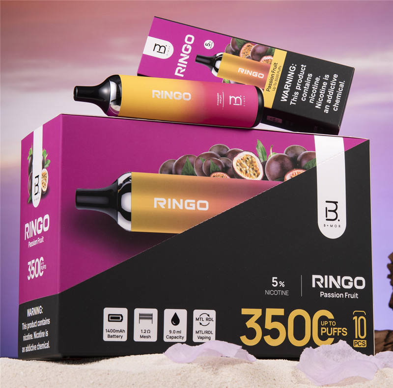 الجودة المتميزة يمكن التخلص من BMOR Ringo 3500puffs PODS Device