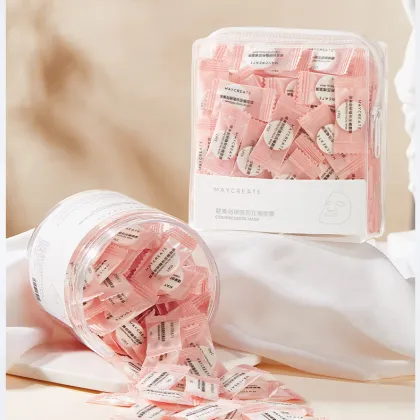 100 Pcs Compressed Facial Mask Sheets - DIY Disposable Natural Cotton Skin Care Masks