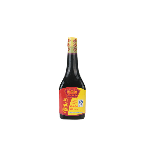 Bouteille de verre 380ml sauce de soja légère extra fraîche