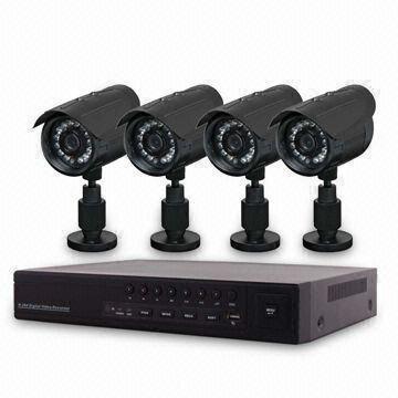 4CH H.264 Compression Motion Detection, Supports D1, HD1 and CIF Remote Live Viewing/Mobile Phone