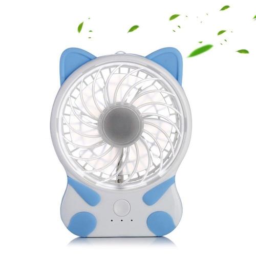 Electric Rechargeable Fan Cartoon Cat Fan for Wholesale