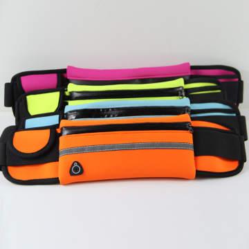 Neoprene Waist Pack Running Belts with Reflective Strip