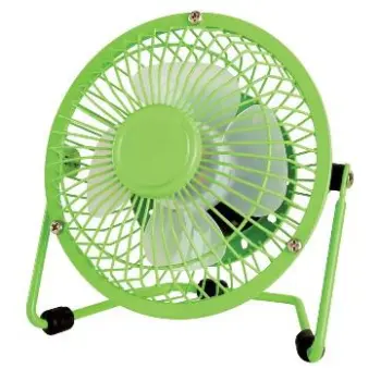 4\" USB Small Desk Fan  (Iron Net + Aluminum Blade)