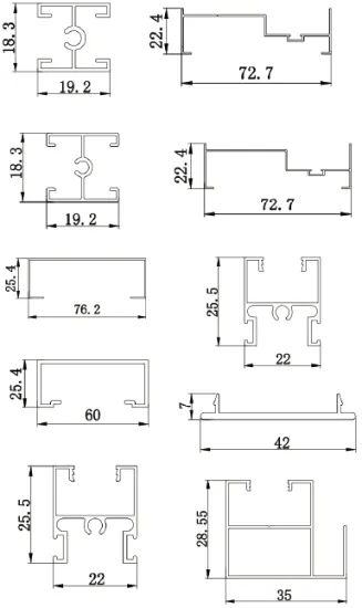 Indonesia Premium Custom Aluminum Building System for Doors and Windows